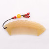 年终大促！【温润如玉！送礼佳品】圣诞礼物新年礼物送女友，创意礼品套装情人节礼物牛角梳，轻松顺发不打结 小巧随身携带 精致打花工艺 商品缩略图4