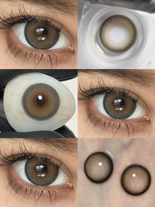 Papadox 炭烧坚果棒 半年抛 两片 14.5mm 参考着色14.0mm 基弧8.6 含水38% 韩国进口 商品图1