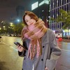 虞书欣同款【软糯不扎❗️新款围巾】韩版女冬天爆款高ji感慵懒感百搭格子加厚保暖舒适仿羊绒围脖男父亲节礼物新年礼盒年货礼盒 商品缩略图1