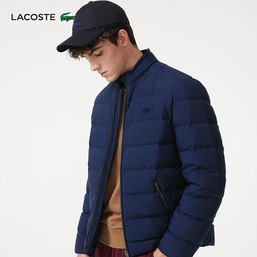 【海南专供价】Lacoste法国鳄鱼男装时尚休闲宽松鹅绒服羽绒服外套BH9329-98 商品图0