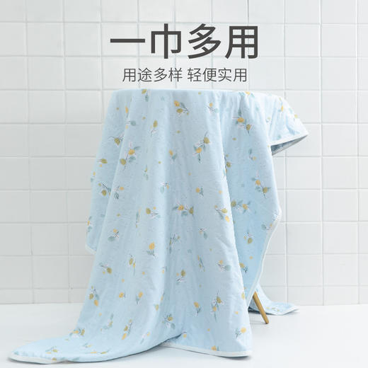 洁丽雅超大浴巾带挂钩吸水家用成人儿童纤维洗澡大毛巾居家盖毯 商品图1