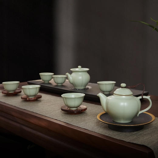 东道汝窑｜中葵茶壶组（天青·2023癸卯兔年） 商品图4