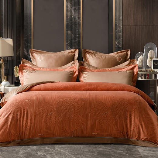 多喜爱 云丝缎几何肌理四件套 摩西王朝cs 商品图6