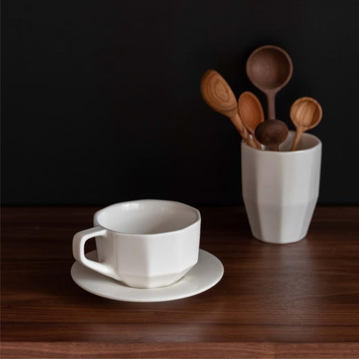 「KOMOI优秀选品推荐」MUMO木墨 厚白意式咖啡杯套装 陶瓷杯大容量｜品牌直发 商品图1