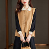 保暖马甲外套，秋季新款宽松气质开衫HR-KFG38071 商品缩略图0