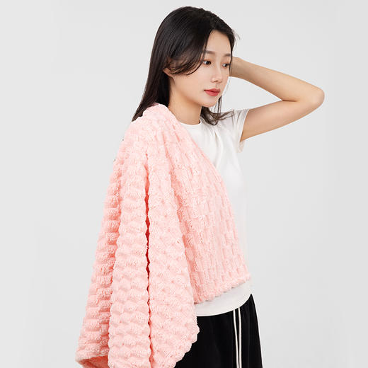 洁丽雅加大干发巾超强吸水速干加厚新款强吸水大号包头发干发毛巾 商品图2