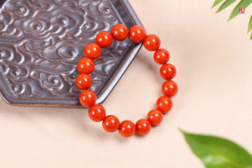 【风禾】南红柿子红单圈手串，珠径12.5mm 商品图1