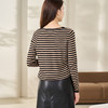 剩XL/S/M 【条纹针织衫】春春时尚百搭休闲宽松长袖上衣女5Z22AU0196 商品缩略图7