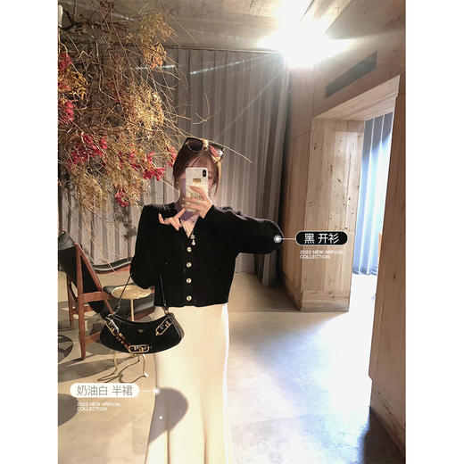 金蘑菇菇 玫瑰与茉莉 羊毛穿搭组 / 冬天一起穿这套! 针织两件套 商品图1