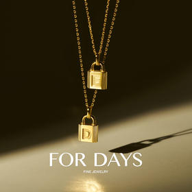 FOR DAYS S925银 26字母英文吊坠项链