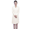 IWY/米白色主持人正装女端庄气质艺考连衣裙高端演讲比赛23C353 商品缩略图3
