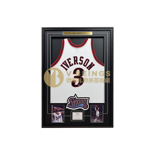 收藏系列 艾弗森 76人队3号白色 亲笔签名球衣 商品图0