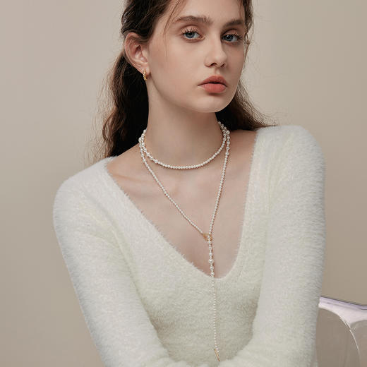 ARSIS｜纯真年代系列 复古OT扣长项链 商品图5