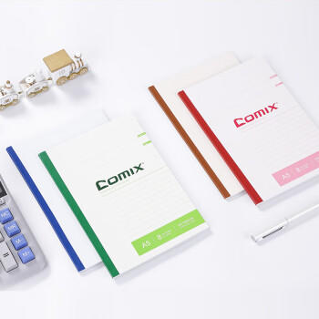 齐心（COMIX）【热门商品】A5/30张/60页无线装订软抄本笔记本子 学生作业本软面记事本办公用品 10本装C4502-10 商品图4