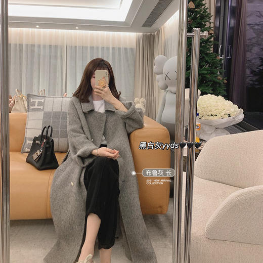 金蘑菇菇（奶昔米 短M、布鲁灰 长S）【格兰堡少女】定制牛角扣+嵿配羊驼加码克重！ 商品图0