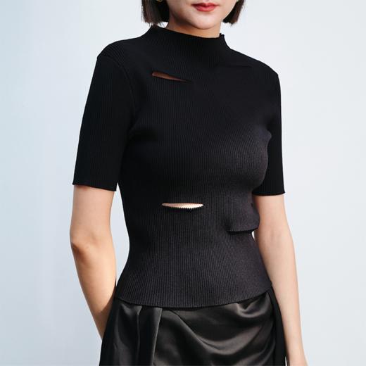 LIYIHAN 不规则切割毛衫 Y233M03290 商品图2