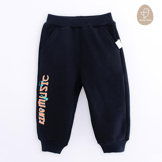 【秋冬针织长裤 】卓儿男童加绒长裤卫裤休闲裤适合1.5-6岁 商品图1