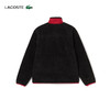 Lacoste法国鳄鱼新款龙年新年系列黑红拼色男士立领外套BH6886-98 商品缩略图1