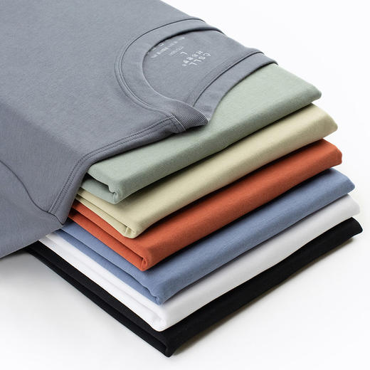 断码清仓轻奢新疆长绒棉T恤 商品图4