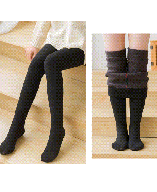 【89.9/任选两件！】不止要暖更要美，儿童加绒加厚踩脚一体，羊羔绒连裤袜女童连袜保暖裤打底裤中大童lm