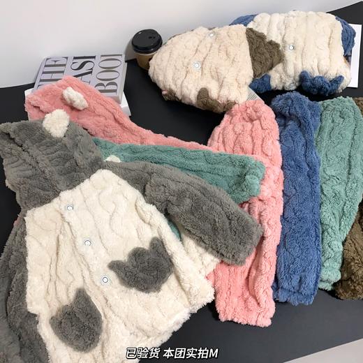 🔥【49.9带走A类法兰绒家居服】儿童法兰绒连帽睡衣秋冬新款提花加厚长袖长裤男女童家居服套装 商品图9
