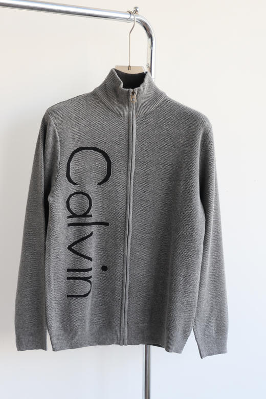 西K 出口韩单 提花字母 拉链高领毛衣外套  MY106 商品图6