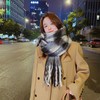 虞书欣同款【软糯不扎❗️新款围巾】韩版女冬天爆款高ji感慵懒感百搭格子加厚保暖舒适仿羊绒围脖男父亲节礼物新年礼盒年货礼盒 商品缩略图2