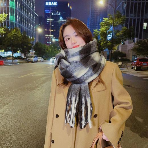 虞书欣同款【软糯不扎❗️新款围巾】韩版女冬天爆款高ji感慵懒感百搭格子加厚保暖舒适仿羊绒围脖男父亲节礼物新年礼盒年货礼盒 商品图2