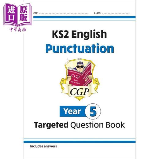 【中商原版】英国原版CGP教辅 New KS2 English Year 5 Punctuation Targeted Question Book 英语5年级标点符号针对性问题书 商品图0
