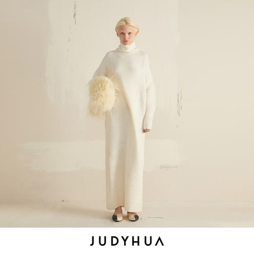 JUDYHUA 高领针织连衣裙 商品图0
