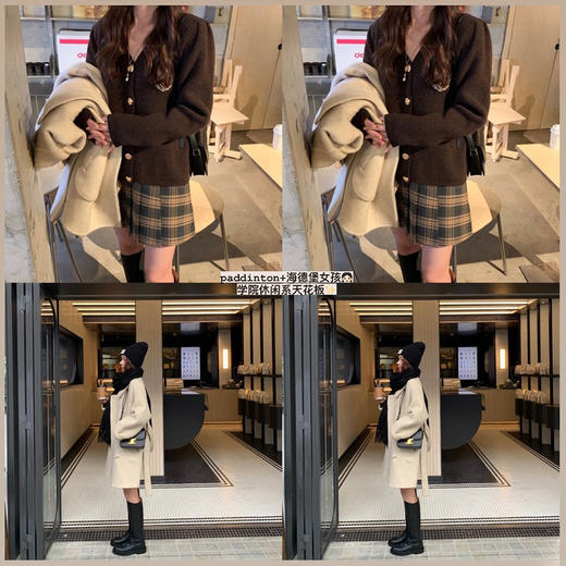 金蘑菇菇（奶昔米 短M、布鲁灰 长S）【格兰堡少女】定制牛角扣+嵿配羊驼加码克重！ 商品图3