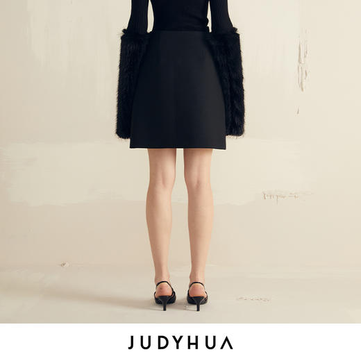 JUDYHUA 带盖设计小A短裙 商品图2