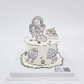 太空人二次元蛋糕 | 糕匠