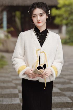 旗袍外搭女新款秋冬季，长袖时尚洋气高档小外套GSJ-188