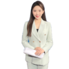 IWY/薄荷绿西装套装女高端大学生面试正装商务主持西服外套CP11385 商品缩略图3