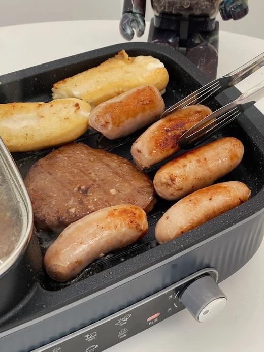 火锅+⁭烤肉全都可！【HAP韩派涮烤一体锅G-41】左边火锅深锅设计涮煮不溢锅+右边烧烤轻松煎烤不易粘锅，可分区控温，煎烤焖煮涮样样精通！ 商品图2