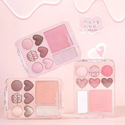GT贴贴甜心腮红眼影盘眼影155110335 商品图1