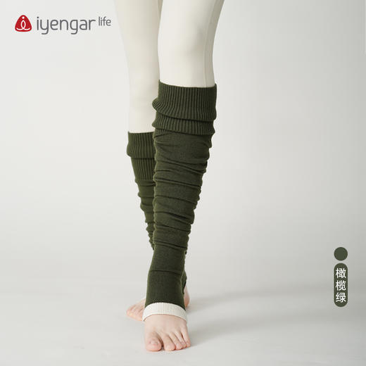 艾扬格life F1065撞色保暖腿套 瑜伽护腿套 芳华电影同款 商品图1