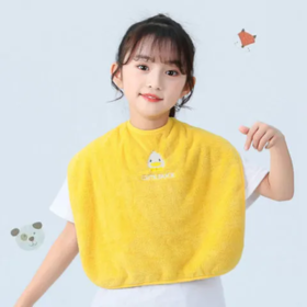 【爆款超低价预售 急单慎拍】儿童洗漱巾不湿衣围嘴擦脸漱口巾刷牙吃饭围兜多功能毛巾宝宝擦脸