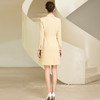 IWY/黄色正式场合连衣裙职业装气质女神范高端西装裙医美工作服233021Q1 商品缩略图2
