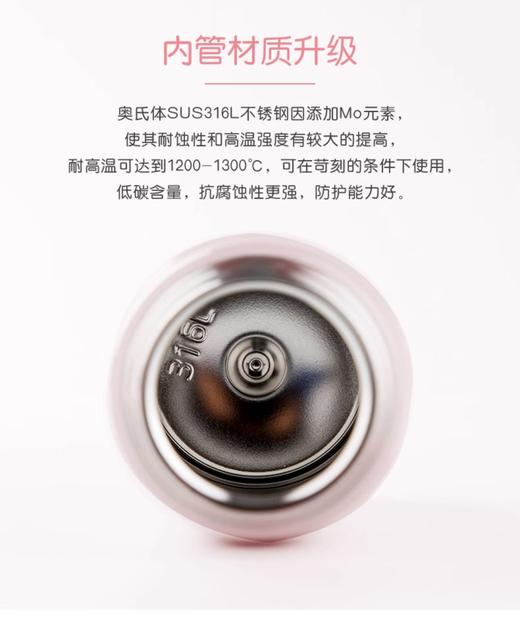 膳魔师小清新便携316L不锈钢吸管保温杯TCMI-400S 商品图4
