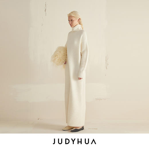 JUDYHUA 高领针织连衣裙 商品图1