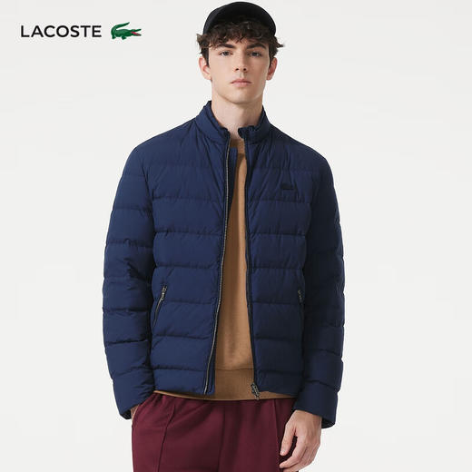 【海南专供价】Lacoste法国鳄鱼男装时尚休闲宽松鹅绒服羽绒服外套BH9329-98 商品图1