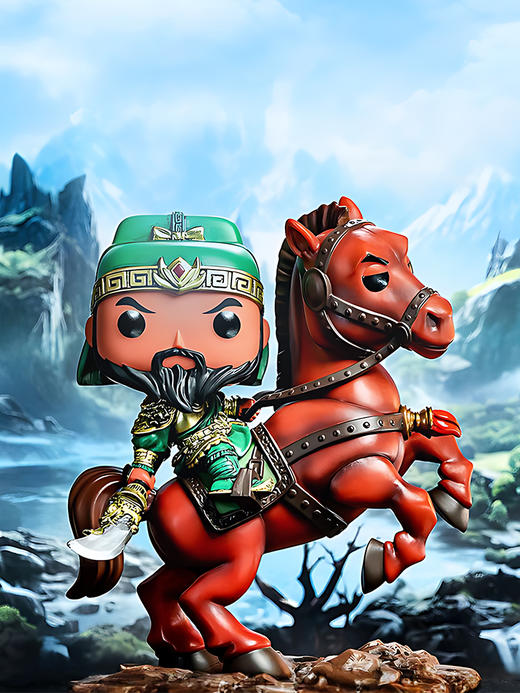 POP Asia Guan Yu亚洲系列关羽骑赤兔马6寸手办 79163 商品图1