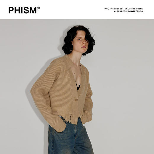 不对称领毛衣外套 商品图0