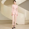 IWY/高端粉色职业西服套裤女主持人上镜简约套裤气质显白工作服233008CP1 商品缩略图0