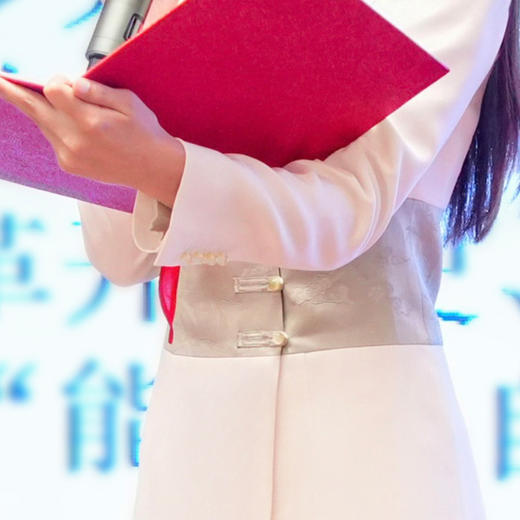 IWY/杏色国风主持人正装女端庄气质朗诵演讲比赛服装秋季西装FYQ236 商品图3