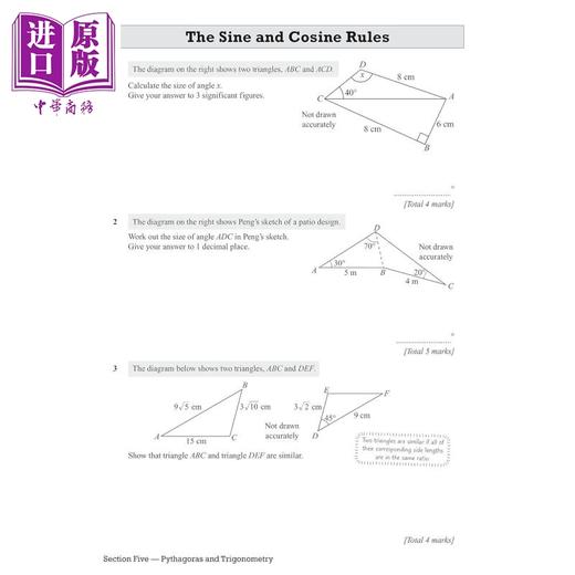 【中商原版】New Edexcel International GCSE Maths Grade 8-9 Exam Practice Workbook Higher with Answers 商品图4