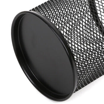 西玛（SIMAA）方形笔筒网纹防锈办公金属 创意简约桌面收纳 银色20245 商品图2