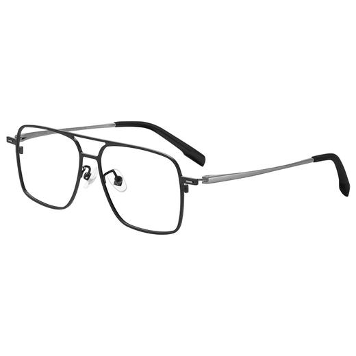 普莱斯光学镜架PT8205 个性双梁 镜架低至8.9G  纯钛一体电镀技术 防磨防刮不褪色 三色可选 商品图0